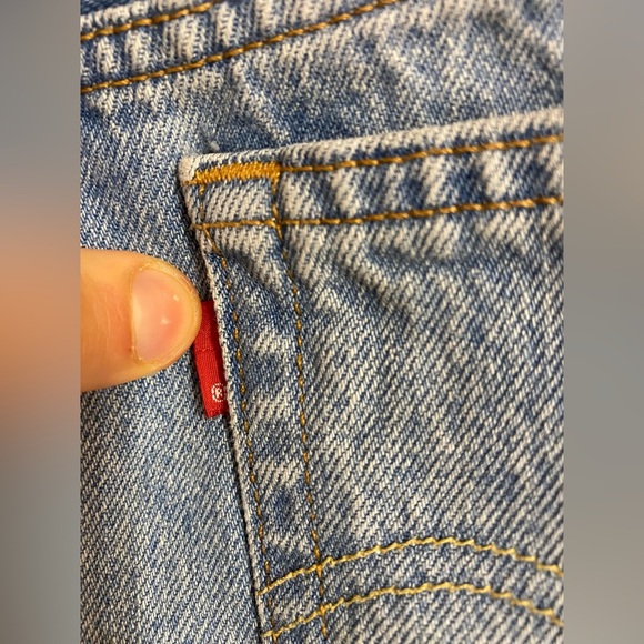 Levi’s 501 High Waist Distressed Ripped Button-fly Jean Denim Shorts Size 27 - Picture 11 of 15